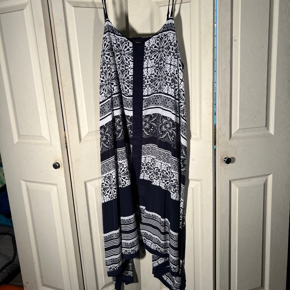 Lane Bryant Black and White Floral Dress Size 26/28